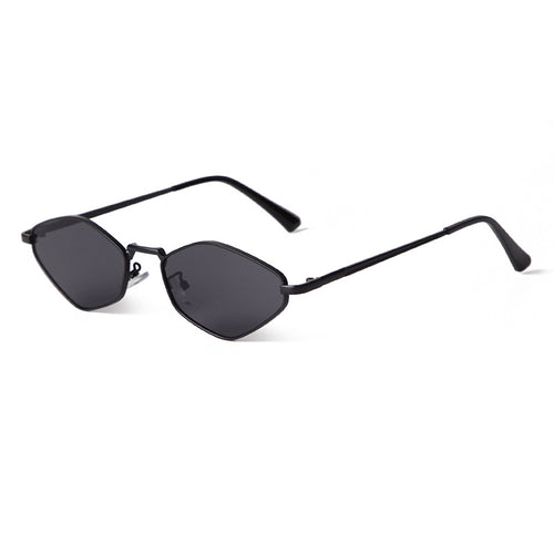 Polygonal Small-Framed Sunglasses